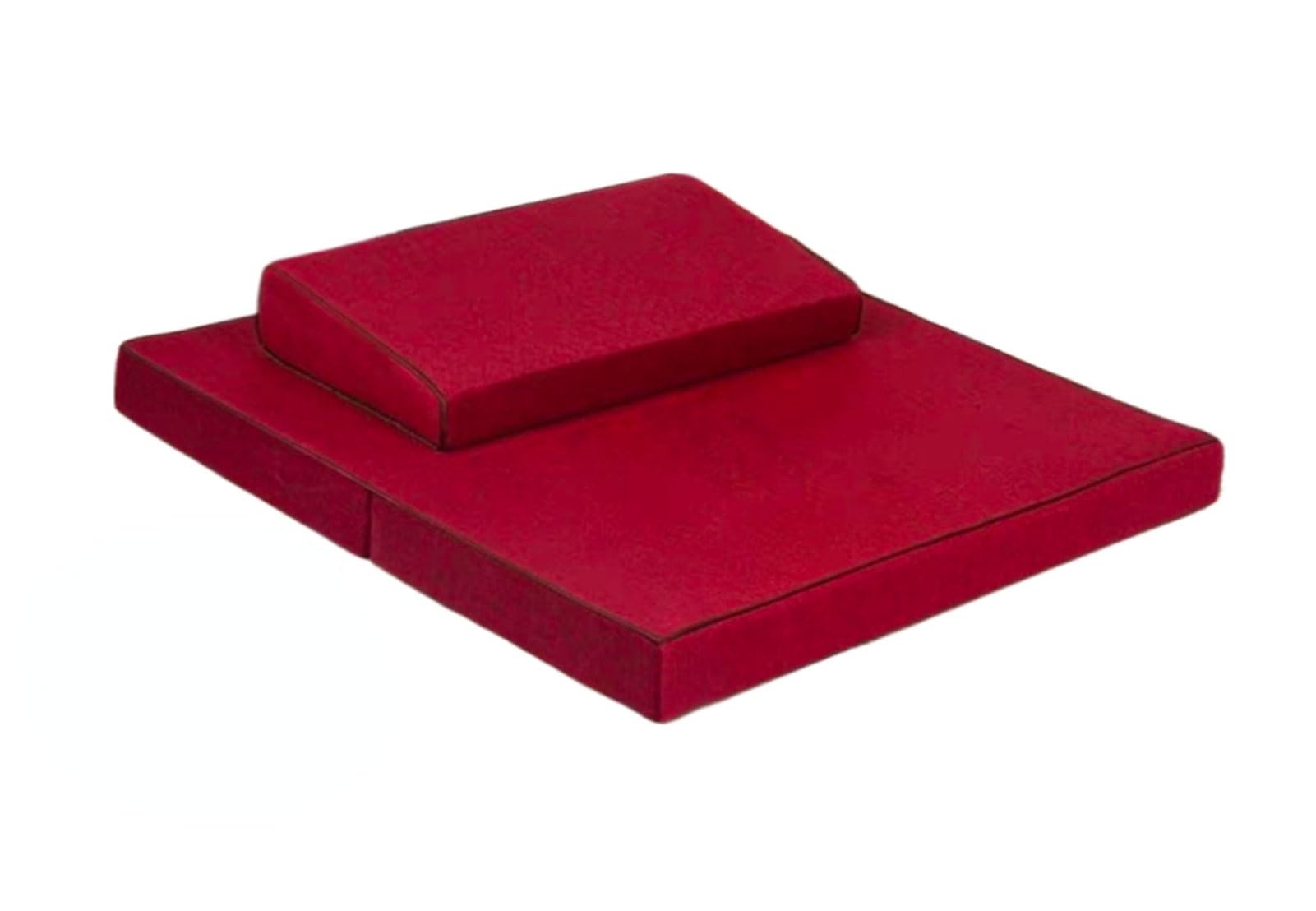 Grand tapis de coussin de méditation rouge 28x28inch pour yoga