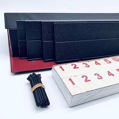 Juego de Mesa Rummy Tiles con 106 Fichas y Caja Negra miniatura 7