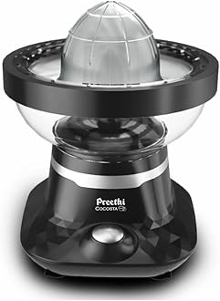 Preethi Cocosta Kp001 Coconut Scraper&Citrus Juicer,100% Safe Dual Protection Scraper With Safety Switch&Silicon Cap,Spillage Free Collection Bowl,100 Watts,2Yr Guarantee,Lifelong Free Service