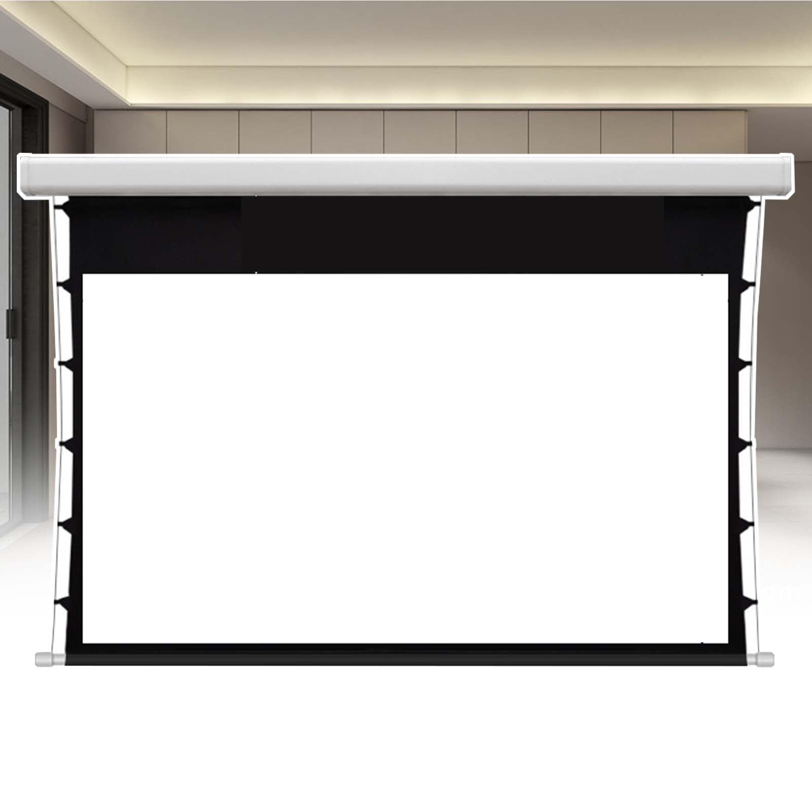 Schermo elettrico del proiettore, rapporto di 100 pollici, installazione della parete/soffitto dell'interno per il teatro domestico e l'ufficio