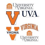 Desert Cactus University of Virginia Sticker Cavaliers UVA Wahoosr Vinyl Decals Laptop Water Bottle Car Scrapbook Sheet T2 (Type 2-4)