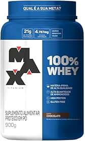 100% Whey - 900G Chocolate - Max Titanium, Max Titanium