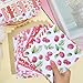 craspire 24 Stück Scrapbook Papier Mit Obstmotiv 6 x 6 Zoll Kirsche Erdbeere Lebensmittel Gemusterter Hintergrund Grußkarten Journal Dekorative Papierblöcke Für Alben Scrapbooking Journalkarten DIY