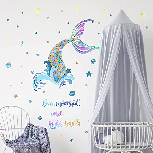Vinilos Decorativos Sirena para Habitaciones Infantiles miniatura 5