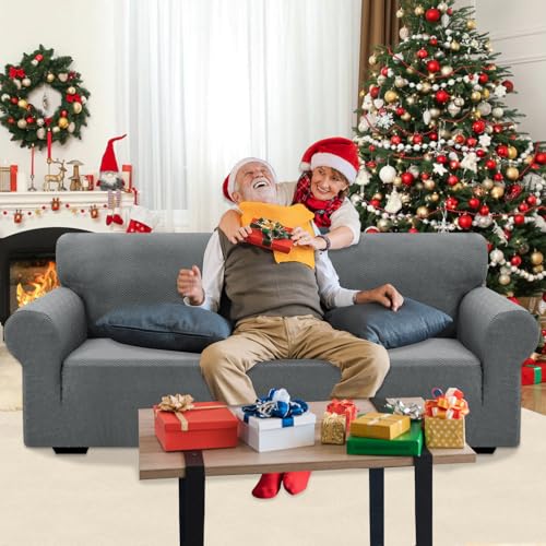 Xineage 2024 Newest Couch Covers For 3 Cushion Couch 1 Piece Sofa Slipcovers High Stretch Soft Couch Covers Washable Sofa Furniture Protector Anti-Slip Sofa Couch Covers Dogs  thumb #1