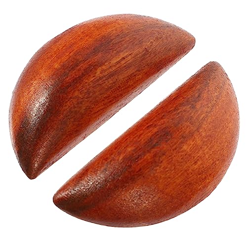 ULDIGI 1 Pair Sacred Gua Cup Yin Yang Divination Cups Mug Taoist Divination Supplies Feng Shui Money Amulet Gnomes Divination Tool Chinese Decorations Communion Yang Cup