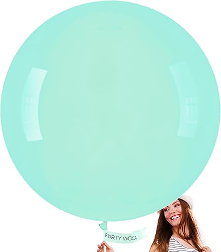 Miniatura 169 de PartyWoo Globos metálicos de oro rosa 4 piezas de 36 pulgadas, globos de látex cromo dorado champán para boda, baby shower, cumpleaños, aniversario,