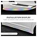 2.5m Soft Rubber Car Front Bumper Spoiler Lip & Side Skirt Protector - Non-Fade Scratch-Resistant Guard Strip Air Dam, Shiny Colorful Fashion Decal, Universal for Most Vehicles (Multicolored)