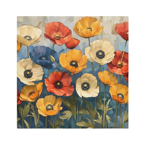 Servilletas de Tela con Diseño Floral Multicolor Set x6 miniatura 1