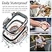 Goton 2 in 1 Waterproof Case for Apple Watch Ultra 3/2/1 Screen Protector 49mm, 360 Protective Glass Face Cover Hard PC Bumper + Back Frame for iWatch Ultra Accessories 49 mm, Clear