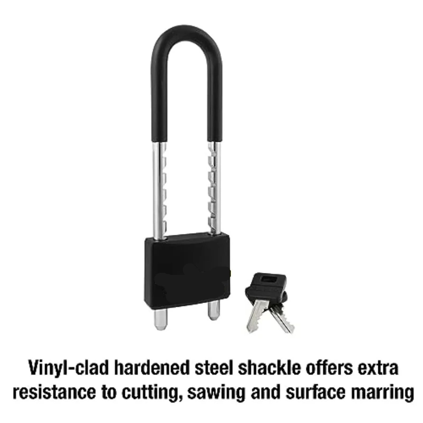 Candado de arco ajustable metal 527D con llave