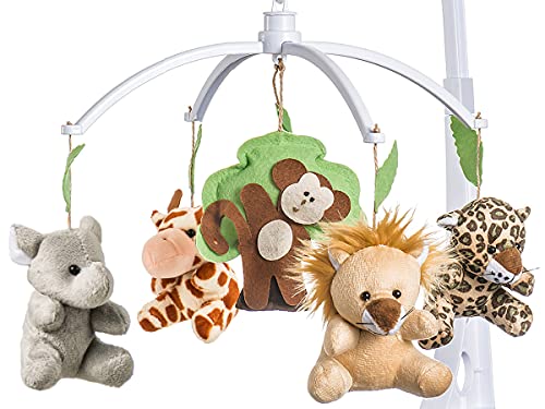 Móbile Berço Bebê Musical E Giratório Animais Da Floresta SleepBaby