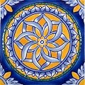 Casablanca Market MT020 Mediterranean Ceramic San Paolo Decorative Tile, Blue