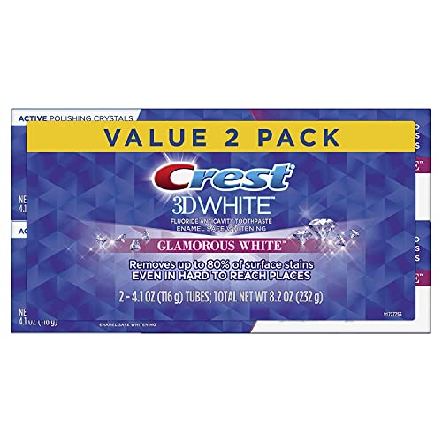 Crest Toothpaste 4.1 Ounce 3D White (Value Pack 2) Arctic Fresh