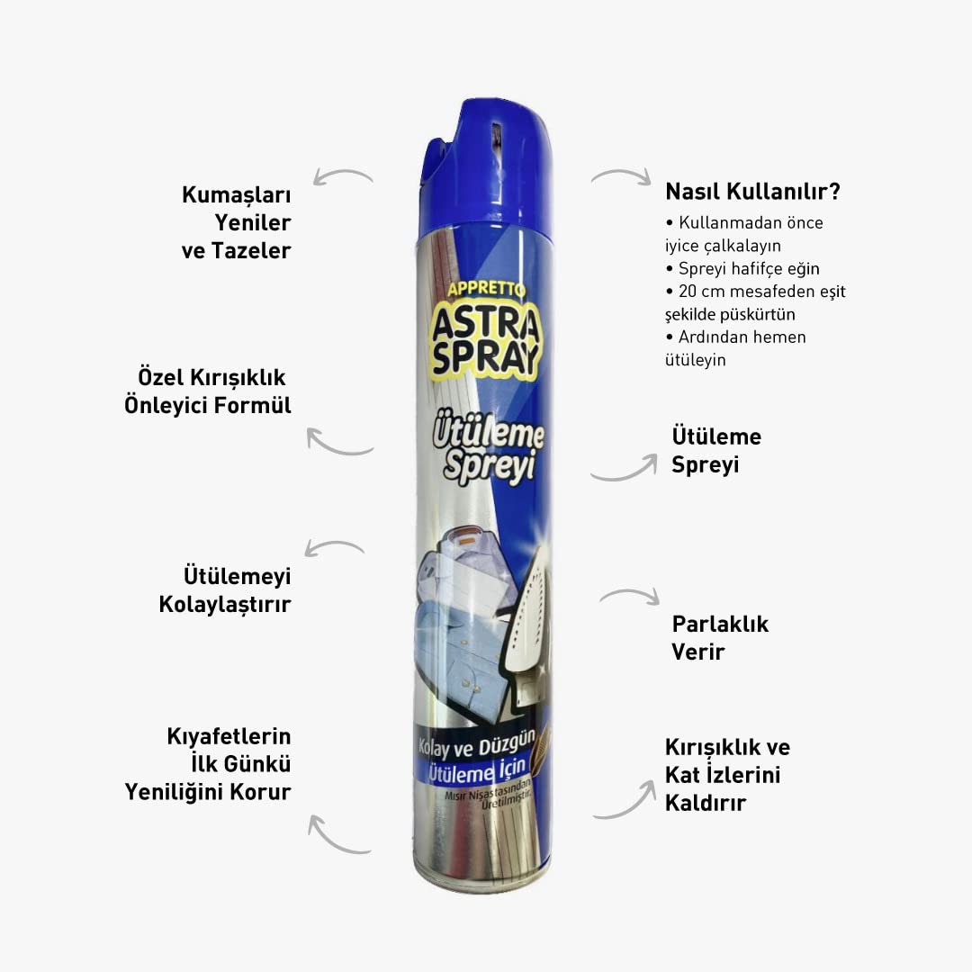Cook Astra Ütüleme Spreyi, 500 ml