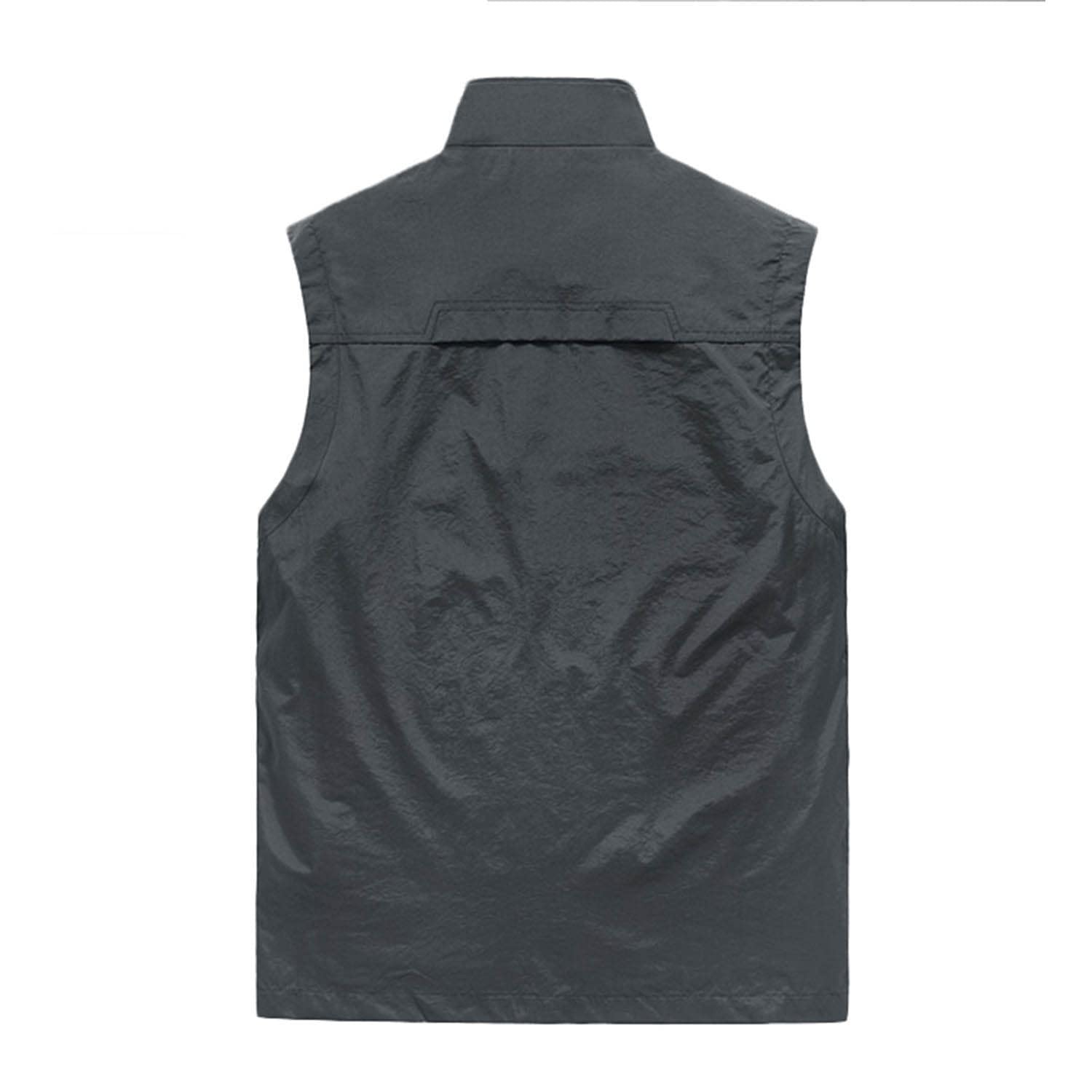 Chaleco De Hombre Chaleco Multibolsillos Sin Mangas Chaqueta Casual Chaleco De Pesca Exteriores Malla Transpirable Fotografía Viaje Utilidad Chaleco De Senderismo