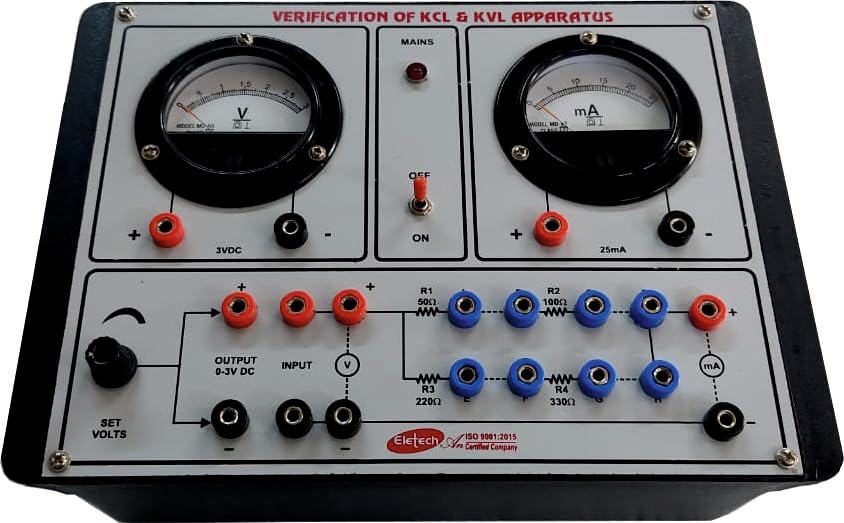 Verification of KCL & KVL Apparatus (Kirchhoff's Law) With 2 Analog meters & DC Regulated Power Supply
