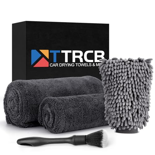 2 Pack 1300 GSM Car Drying Towel, Microfiber Towels for Cars - 36...