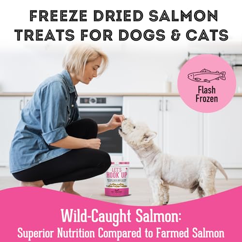The Granville Island Pet Treatery | Freeze Dried Salmon Treats for Dogs & Cats (50g, Pack of 1) | Dog Treat Bag | Raw Single Ingredient Flash Frozen Maintain Nutrients Vitamins Oils | Made in Canada - Image 3