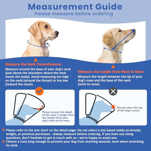 Image of BARKLESS Soft Cones for Medium and Large Dogs After Surgery, Protective Dog Surgery Collar to Prevent Licking, Adjustable Cone of Shame Alternatives (Grey, L)
