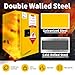 WETOXL 12 Gallon Flammable Cabinet 23H x 18W x 18.2D, Hazardous Storage cabinets, Galvanized Steel Safety Storage Cabinet, Adjustable Shelf Fireproof Cabinet, for Commercial Industrial and Home Use
