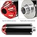 GREHUA 28mm Exhaust Muffler with Heat Wrap Compatible with 50cc 70cc 90cc 110cc 125cc CRF50 CRF70 XR50 SSR110 SSR125 Taotao DB10 DB14 Baja Xpro Apollo Rocketa TTR SDG Coolster Pit Dirt Bike Parts