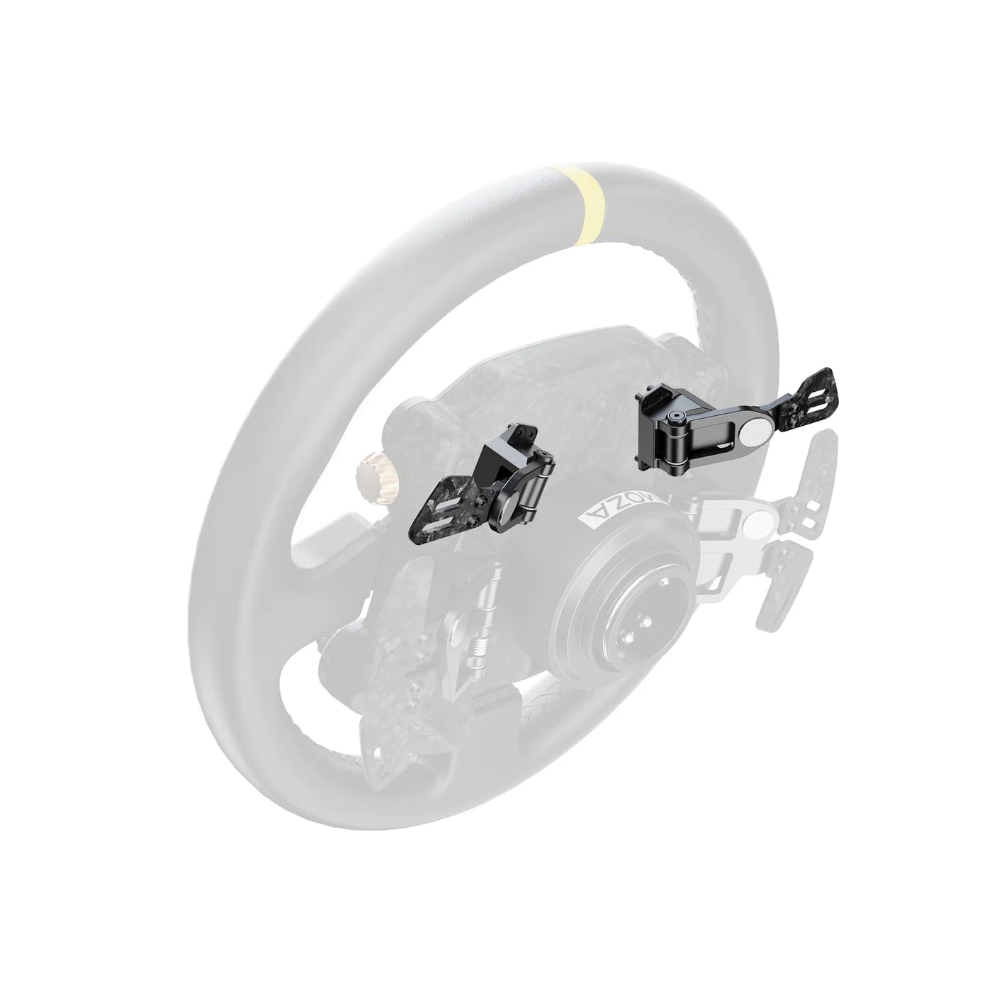 MOZA CS Pro Wheel Zusatzpaddles, Magnetische Add-On Paddles für Sim Racing | Erweitert das CS Pro Wheel auf 6 Paddles – Magnetische Hall-Sensor-Paddles für DRS, KERS, Pit Limiter und Rennfunktionen