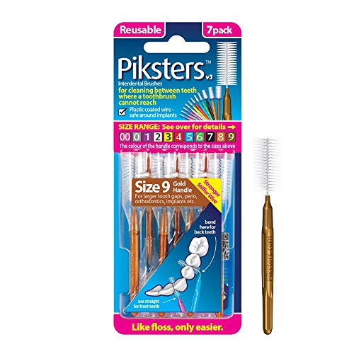 Piksters - for cleaning between teeth Size 9 Brown...