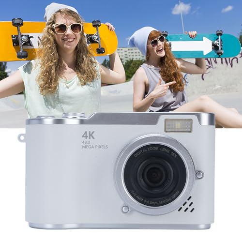 Cámara digital 48MP 1080P pantalla flip 2.4" batería 800mAh miniatura 3
