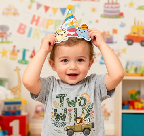 Image of Toddler Boys Girls 2nd Birthday Shirt Outfit for Kids Two Years Old Birthday Gift for Party Short Sleeve Tshirt