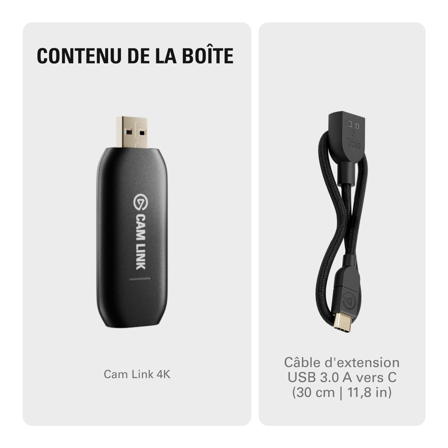 Elgato Cam Link 4K – carte d’acquisition externe pour caméra, streaming et enregistrement sur reflex ou caméscope en 1080p60 ou 4K30/4K60 pour visioconférence, sur OBS, Zoom, Teams, PC/Mac