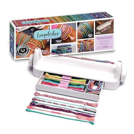 Loopdedoo Friendship Bracelet Maker | Design Unique Bracelets & Share With Your Friends | Includes 18 Colours Of Threads | For Ages 8+