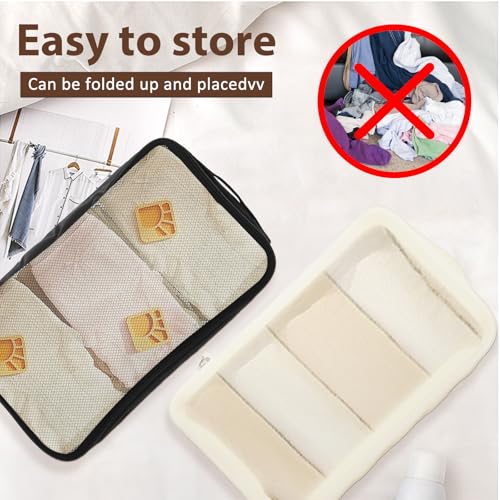 Bolso organizador para pañales de bebé, con bolsillos y malla transpirable miniatura 5