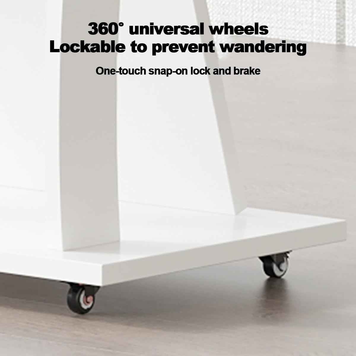 Générique Pupitre Portable en Bois de 104 cm avec roulettes - Pupitre réglable pour églises, écoles et Bureaux - Table de présentation Mobile avec Plateforme de Lecture (Finition Naturelle)