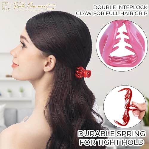Pinzas para cabello RC ROCHE ORNAMENT pack 12 unidades negro miniatura 4