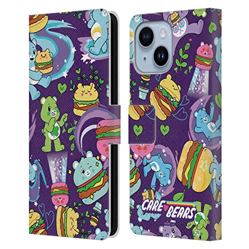 Protection iPhone 14 Plus Care Bears motif burger clapet magnétique