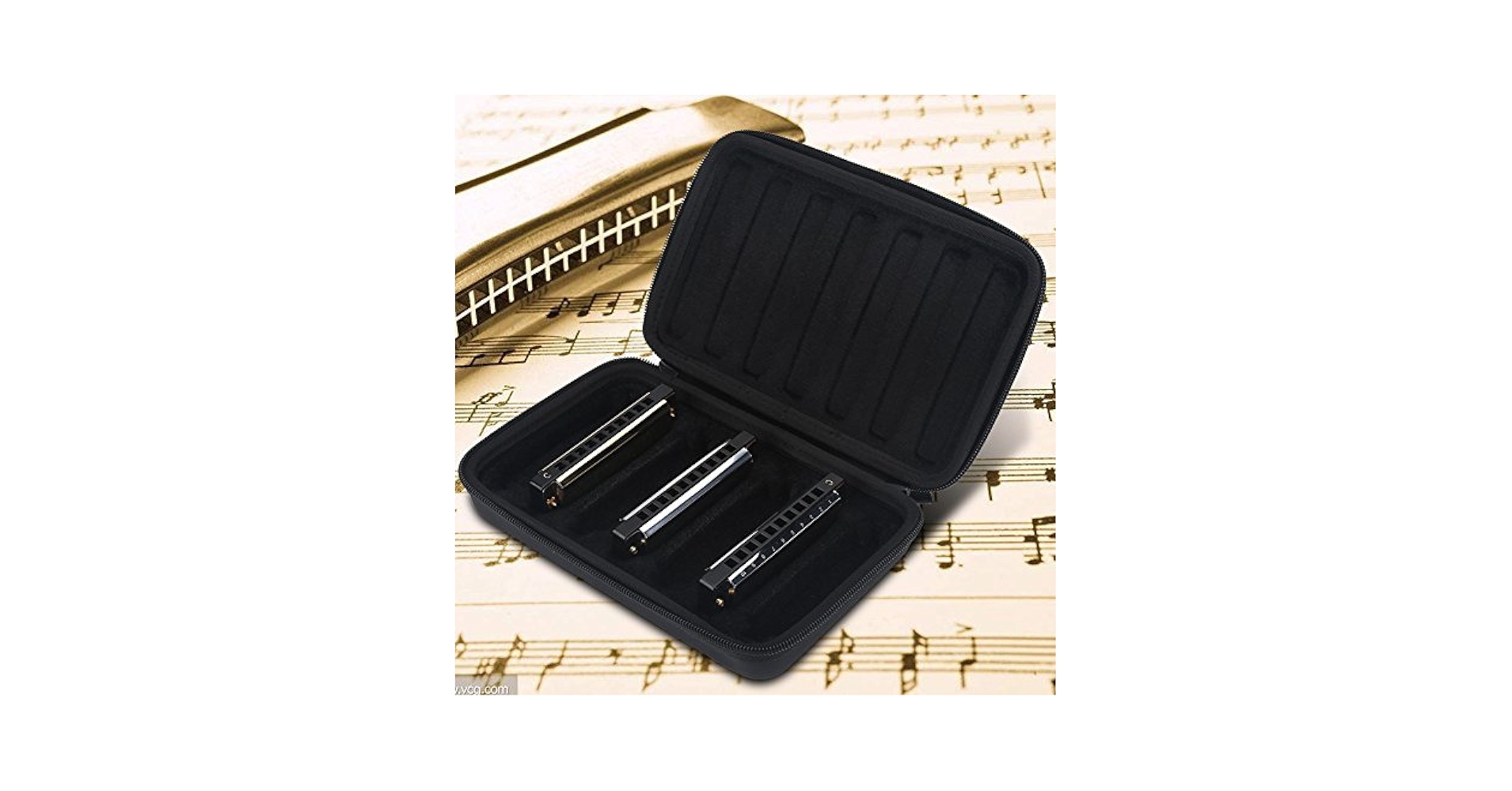 小物入れ harmonica case Amazon.com: Harmonica Cases Storage Case PU Leather Black