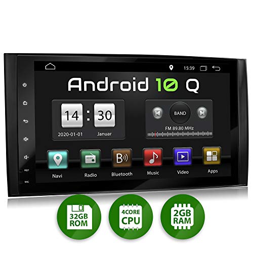 XOMAX XM-V11ZA Autoradio mit Android 10 passend für Mercedes, A-Klasse W169, B-Klasse W245, Vito, Viano, Sprinter W906 I 9 Zoll / 22,8 cm Touchscreen, GPS Navigation, Bluetooth, USB