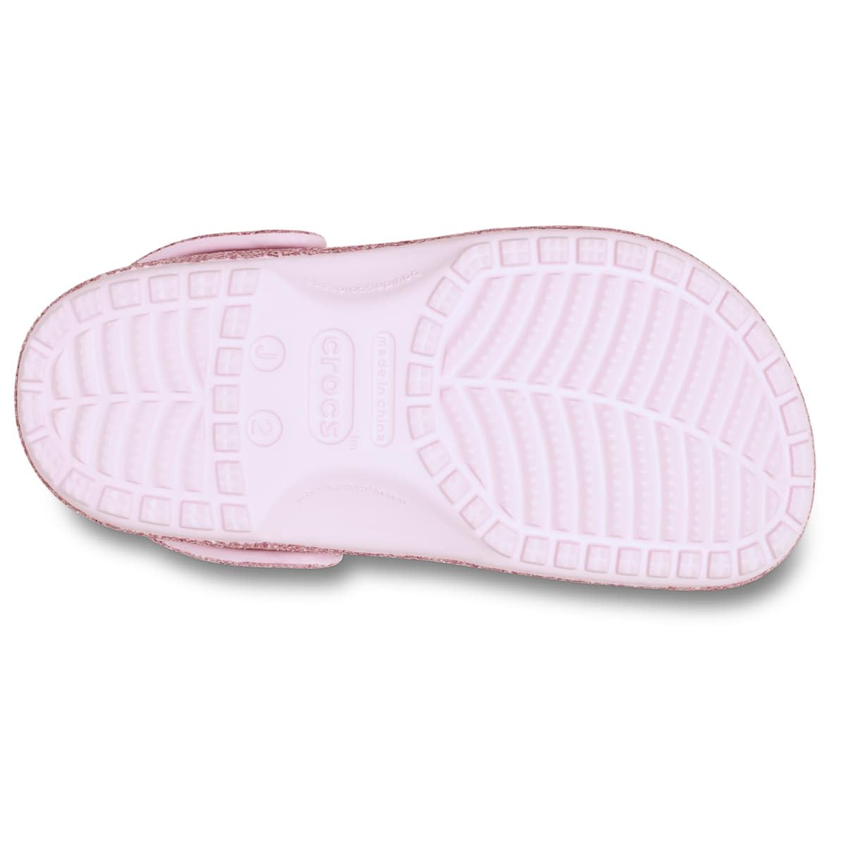 Crocs Mixte Enfant Classic Chunky Glitter Clog K, Lait Rose, 34 EU