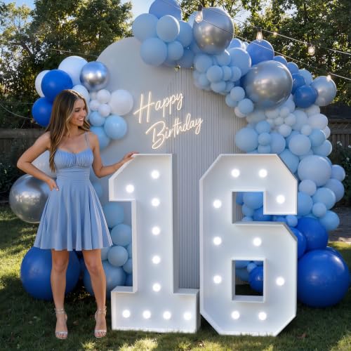 Image of 4FT 27 Marquee Numbers, Large Light Up Numbers 27 for 27th Birthday Decorations