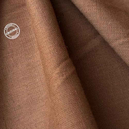 Image of Premium Cotton Flex Fabric for Sewing & Dressmaking | Soft, Breathable, Durable Material | Ideal for Kurtis, Shirts, Dresses, Home Decor & Crafts (Brown, 1 Meter)