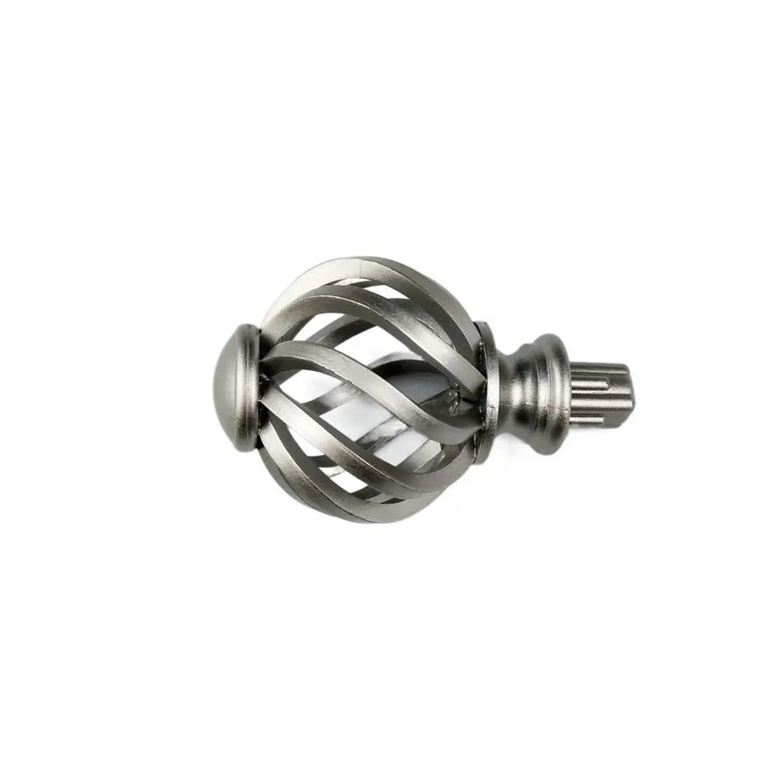 końcówki karniszy, Końcówki drążków do zasłon do drążków 3/4 cala, 2 sztuki, srebrne, czarne(Black)