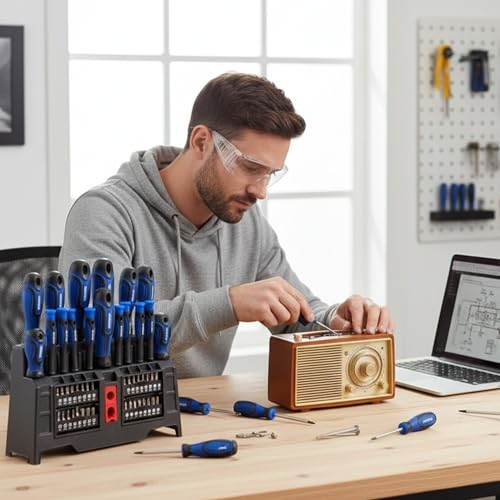 Kit de 50 outils de tournevis en acier chrome vanadium robuste - 8