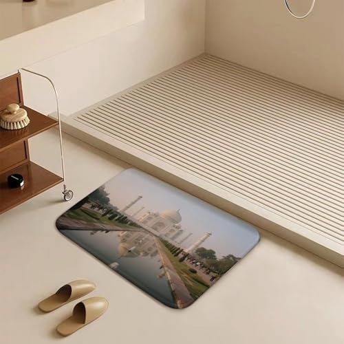 Alfombras de baño lujosas con estampado de jardines de diseño textil 7