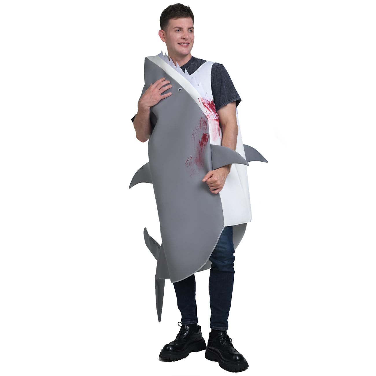 Costume da squalo unisex divertente per adulti (taglia unica)