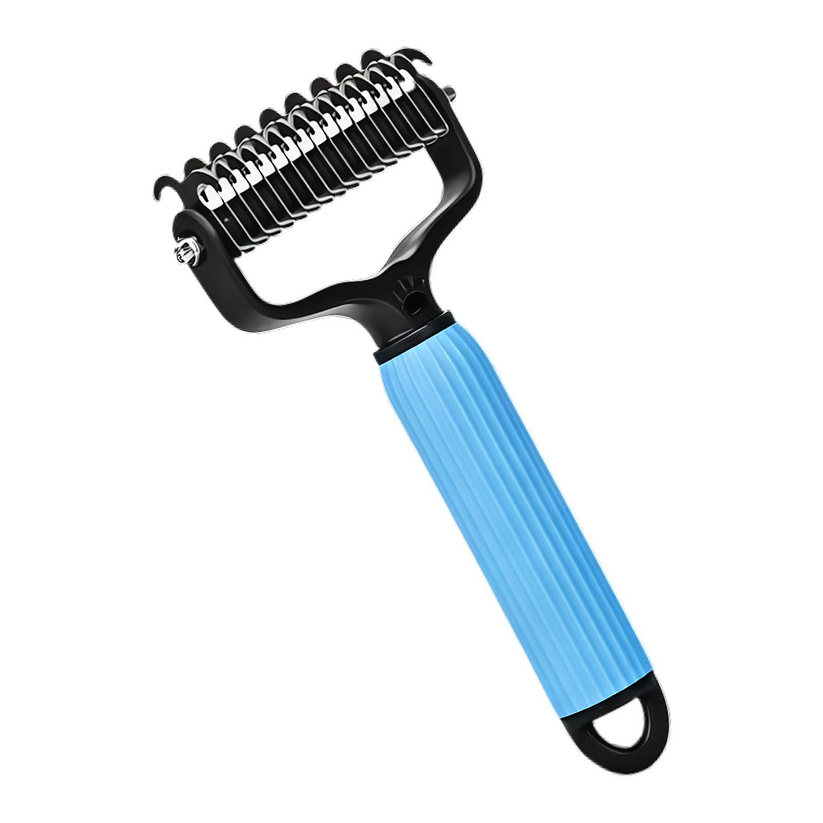 Kaeltsyn B Portable Double Sided Animal Com Pet Deshedding Rush Perfect For Travel Quickly Smooths And Untangles Matted Hair Detangling Com For Animal