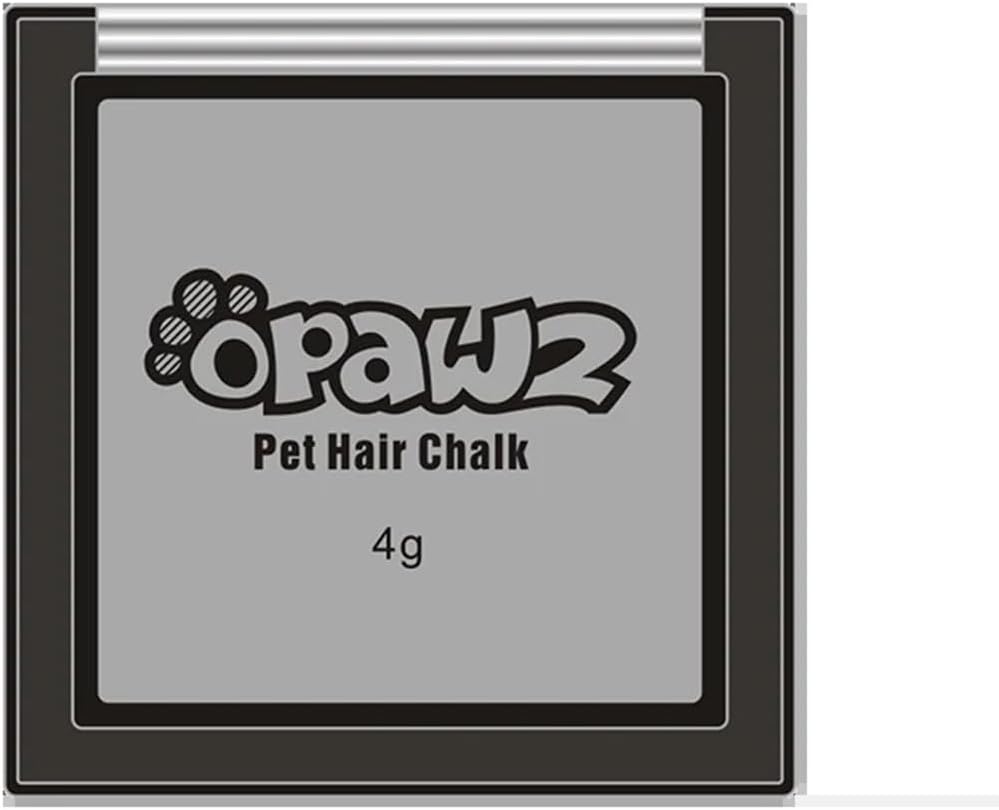 OPAWZ Pet Hair Chalk, Temporary Dog Hair Dye, Washable Pet Hair Dye, Pet Safe Dye for Creative Grooming (Gray)