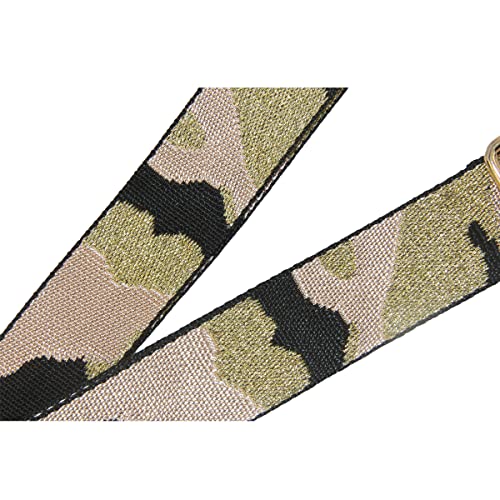 Image of Duwi Wide Purse Strap Jacquard Guitar Style Strap Multicolor Canvas Adjustable Crossbody Bag Strap(black,pink,camouflage)