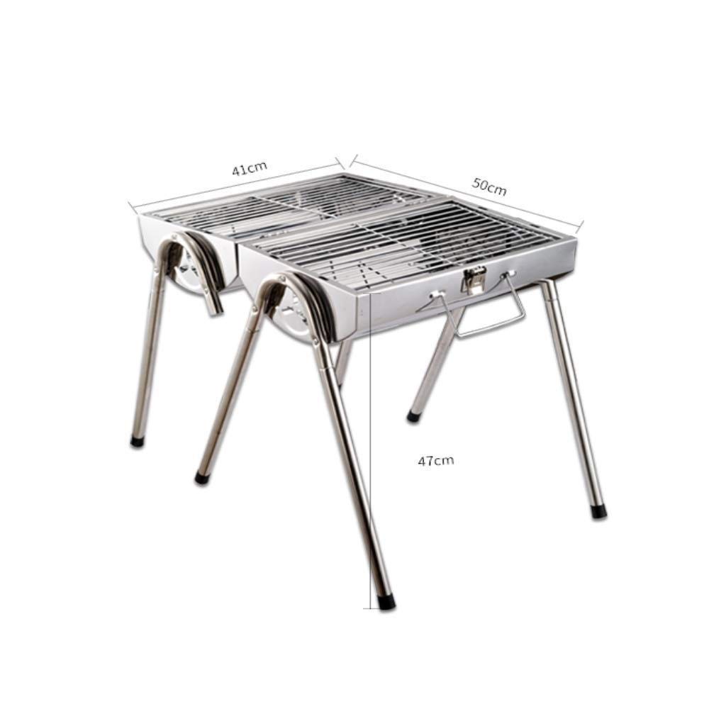 Grill na świeżym powietrzu węglowy ze stali nierdzewnej Kebab Składany grill Przenośny Idealny kemping,Grill ogrodowy