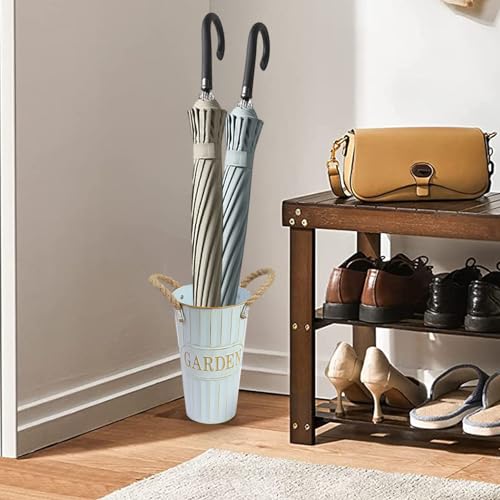 Suporte de guarda-chuva para entrada, porta-guarda-chuva - Suporte de guarda-chuva de metal antigo,S